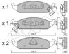 CIFAM 822-355-0 Brake Pad Set, disc brake